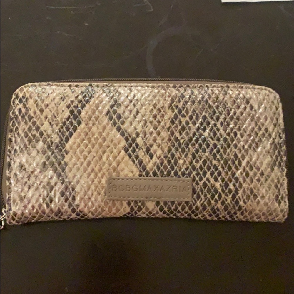 BCBC faux snakeskin wallet